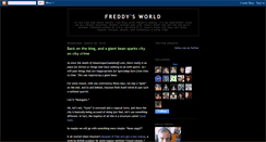 Desktop Screenshot of freddysworldblog.blogspot.com