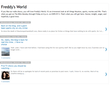 Tablet Screenshot of freddysworldblog.blogspot.com