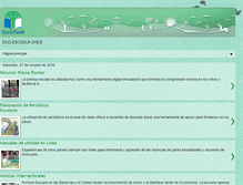 Tablet Screenshot of ecoescuelachile.blogspot.com