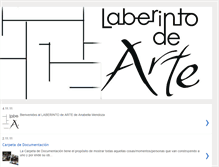 Tablet Screenshot of laberintodearte.blogspot.com