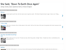 Tablet Screenshot of downtoearthonceagain.blogspot.com