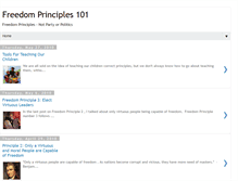 Tablet Screenshot of freedomprinciples101.blogspot.com