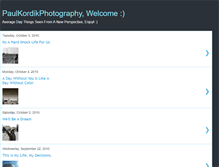 Tablet Screenshot of paulkordikphotography.blogspot.com