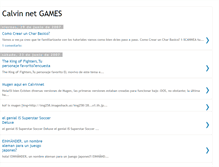 Tablet Screenshot of calvinnetgames.blogspot.com