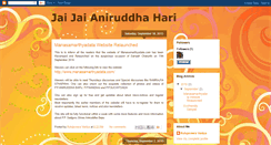 Desktop Screenshot of aniruddhagurukshetram.blogspot.com