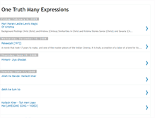 Tablet Screenshot of onetruthmanyexpressions.blogspot.com