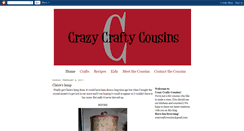 Desktop Screenshot of crazycraftycousins.blogspot.com