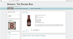Desktop Screenshot of bowersrecipes.blogspot.com
