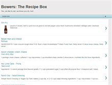 Tablet Screenshot of bowersrecipes.blogspot.com