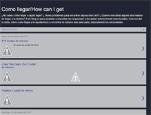 Tablet Screenshot of como-llegar-a.blogspot.com