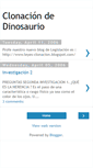 Mobile Screenshot of clonacion-dinosaurios.blogspot.com