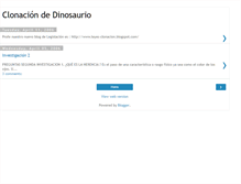 Tablet Screenshot of clonacion-dinosaurios.blogspot.com
