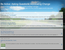 Tablet Screenshot of beactive.blogspot.com
