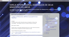 Desktop Screenshot of igrejaassembleiadosantos.blogspot.com