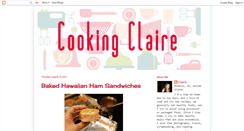 Desktop Screenshot of cookingclaire.blogspot.com