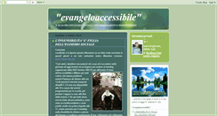 Desktop Screenshot of evangeloaccessibile.blogspot.com