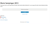 Tablet Screenshot of bisnissampingan2013.blogspot.com