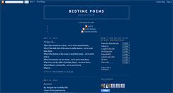 Desktop Screenshot of bedtimepoems.blogspot.com