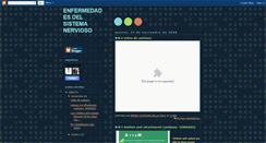 Desktop Screenshot of enfermedadesdelsistemanervioso.blogspot.com