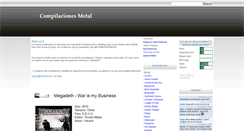 Desktop Screenshot of compilacionesmetal.blogspot.com