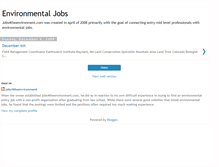 Tablet Screenshot of jobs4theenvironment.blogspot.com