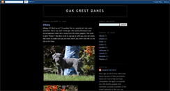 Desktop Screenshot of oakcrestdanes.blogspot.com