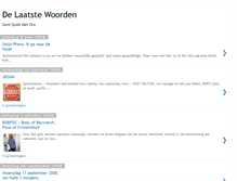 Tablet Screenshot of delaatstewoorden.blogspot.com