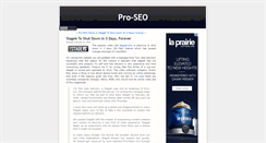 Desktop Screenshot of pro-seo.blogspot.com