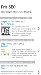Mobile Screenshot of pro-seo.blogspot.com