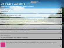 Tablet Screenshot of mscavensmathsblog.blogspot.com