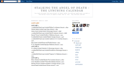 Desktop Screenshot of angelofdeathlynchingcalendar.blogspot.com