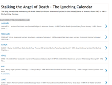 Tablet Screenshot of angelofdeathlynchingcalendar.blogspot.com