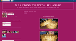 Desktop Screenshot of meanderingwithmymuse.blogspot.com