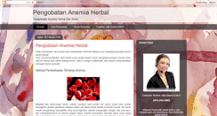 Desktop Screenshot of pengobatananemiaherbal99.blogspot.com