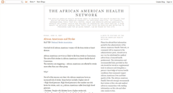 Desktop Screenshot of africanamericanhealthnetwork.blogspot.com