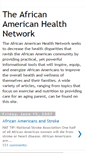 Mobile Screenshot of africanamericanhealthnetwork.blogspot.com