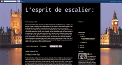 Desktop Screenshot of lespiritdescalier.blogspot.com