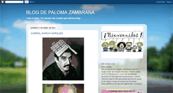 Desktop Screenshot of blogdepalomazambrana.blogspot.com