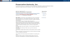 Desktop Screenshot of preservationkentucky.blogspot.com