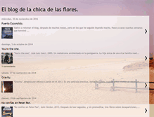 Tablet Screenshot of lachicadelasflores.blogspot.com