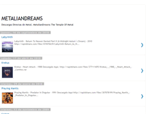 Tablet Screenshot of metaliandreams.blogspot.com