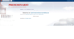 Desktop Screenshot of preseminaristas.blogspot.com