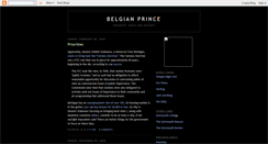 Desktop Screenshot of belgianprince.blogspot.com