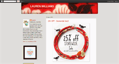 Desktop Screenshot of laurenwilliamshandmade.blogspot.com