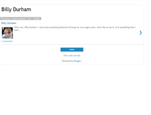 Tablet Screenshot of billydurham.blogspot.com