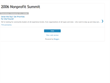Tablet Screenshot of nonprofitsummit.blogspot.com