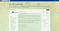 Desktop Screenshot of oaktreecounselling.blogspot.com