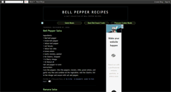 Desktop Screenshot of bellpepperrecipes.blogspot.com