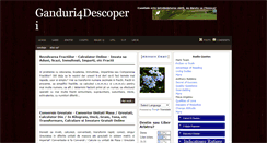 Desktop Screenshot of ganduri4descoperi.blogspot.com