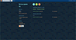 Desktop Screenshot of fuieuquefiz.blogspot.com
